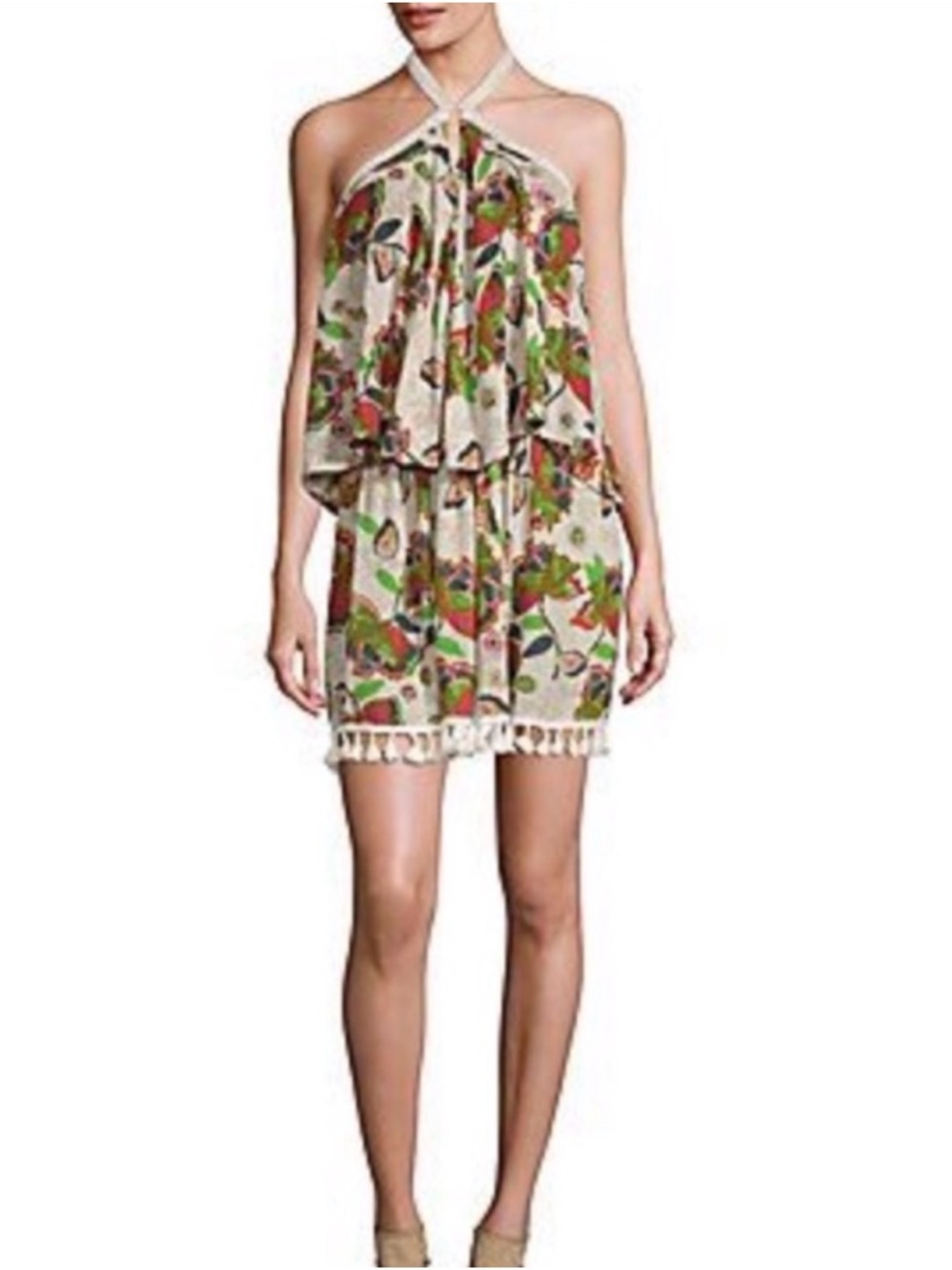 RAGA tropical summer halter dress women’s size small NWT